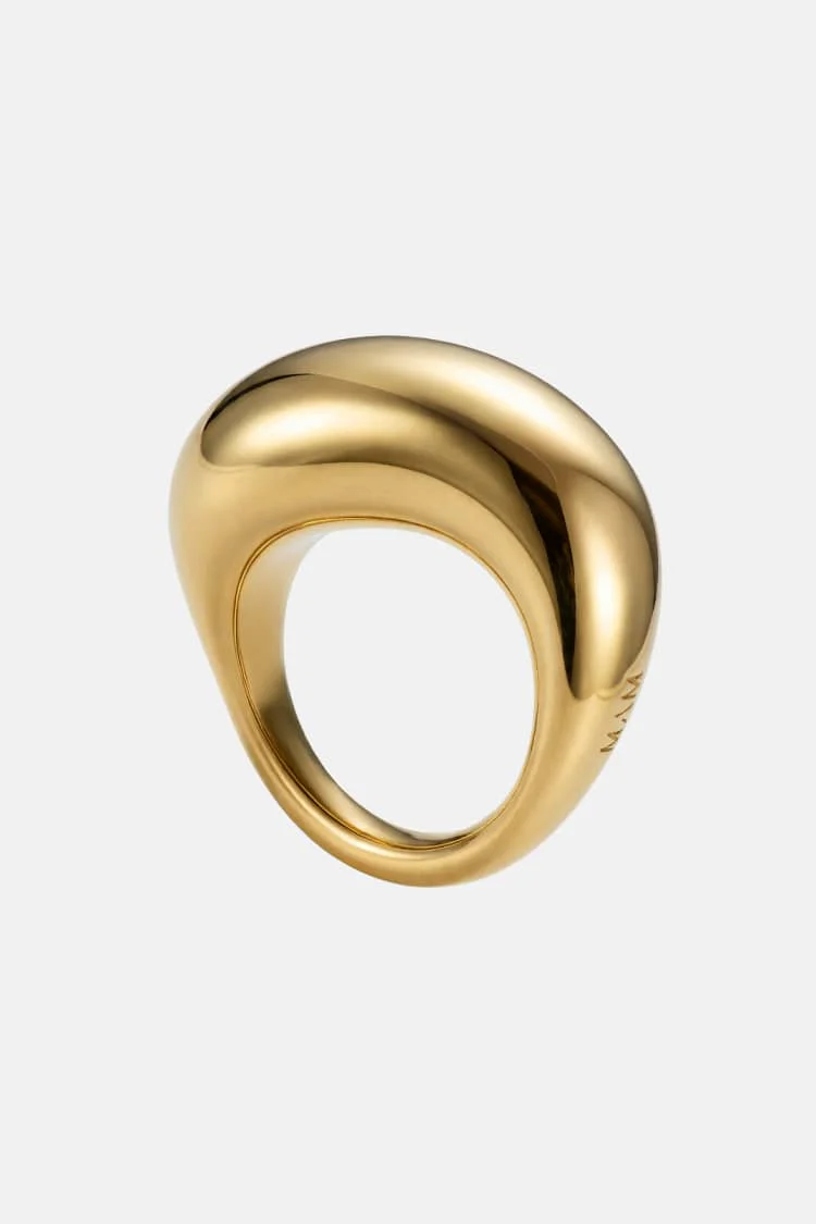 gold ball rings
